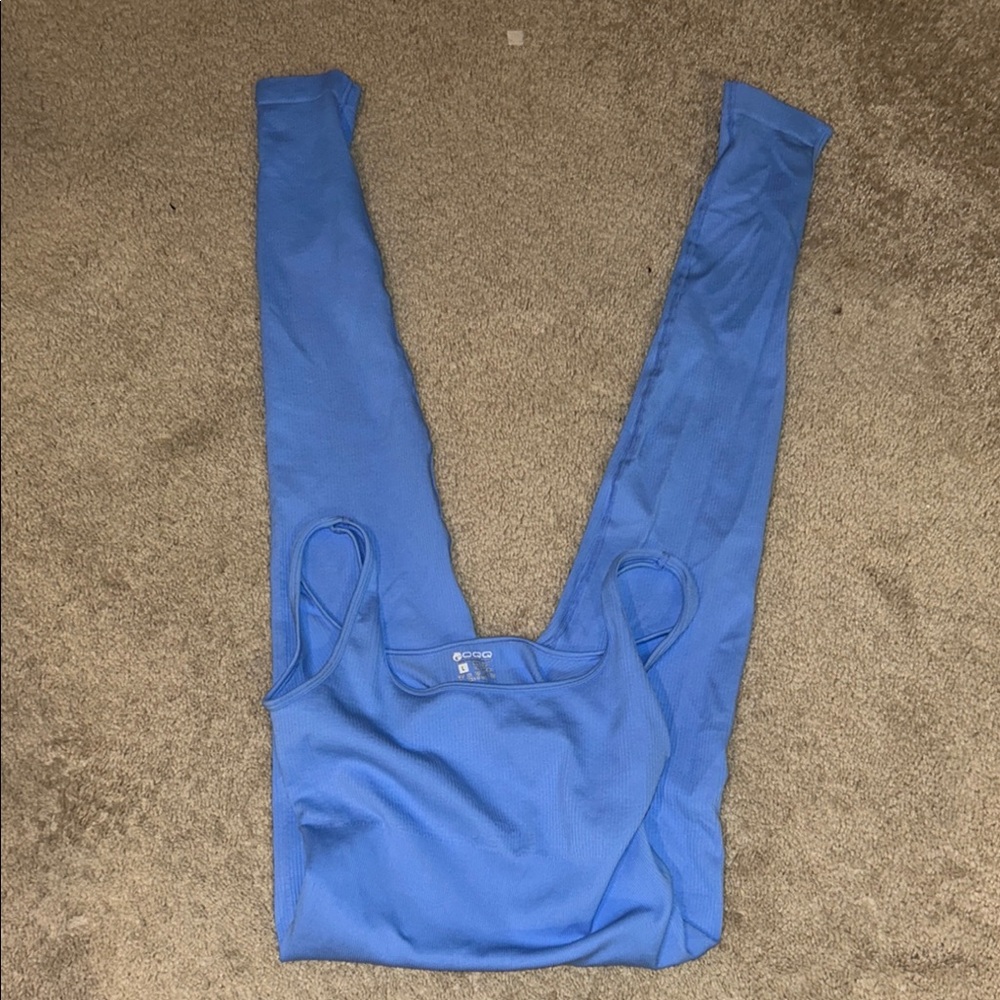 Qqq Blue Leggings